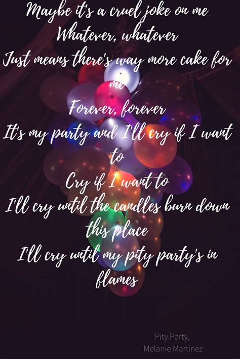 pity party lyrics|More.